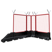 Concrete guardrail | made of concrete and black RAL 9005